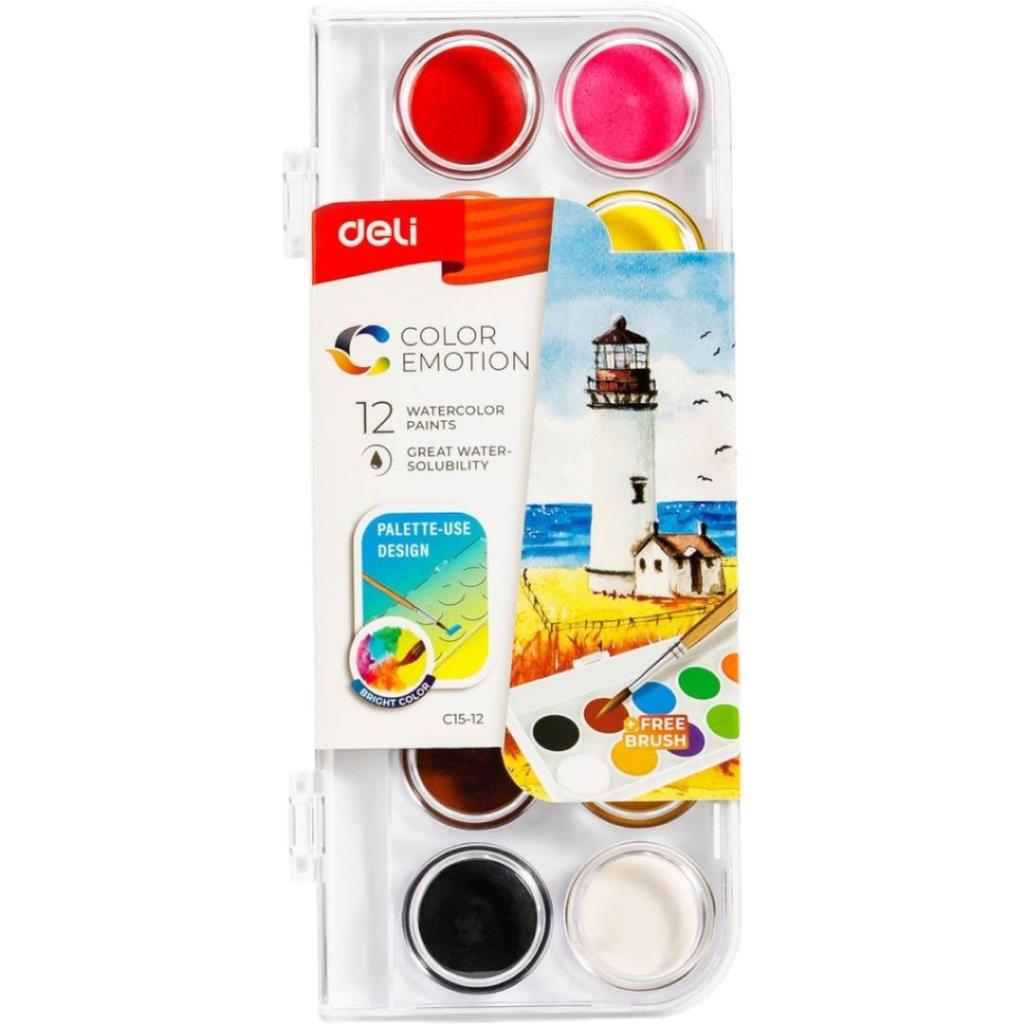 Deli Watercolor Paint Set – 12 Colours